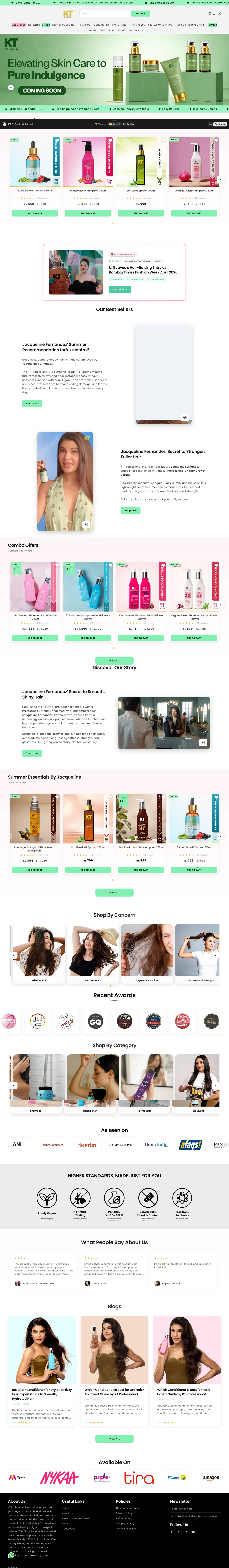 KT Professional Custom High-Converting Shopify Storefront Coded by Debraj Roy
